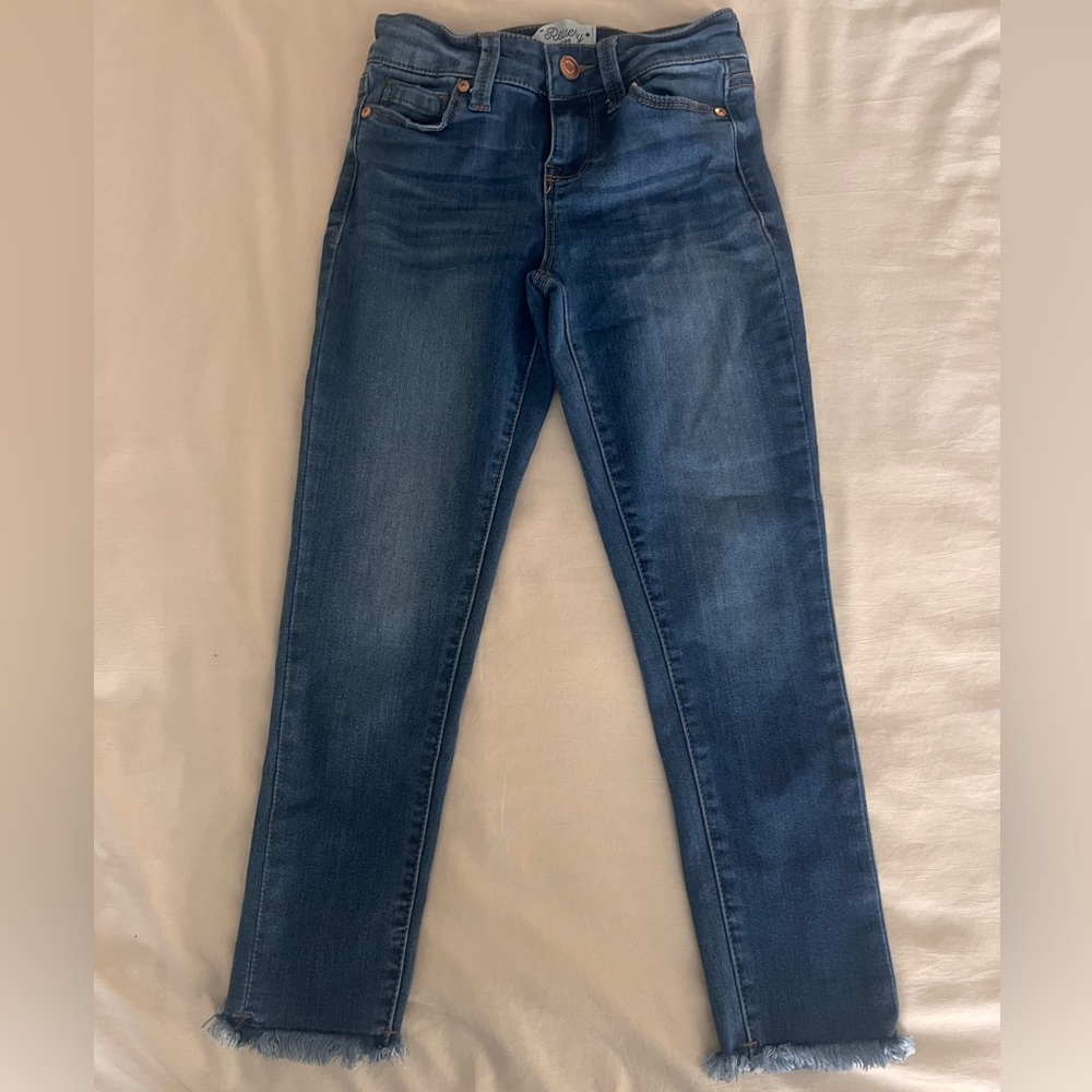 Size 7 Revery Kids Ankle Skinny Jeans